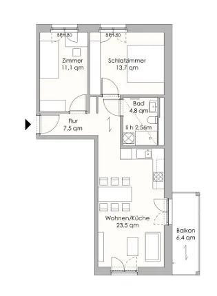Helle 3-Zimmer-Wohnung mit Balkon in Niederschöneweide — photo 1